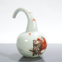 Lot 103 - CHINESE REPUBLIC PERIOD VASE the long...