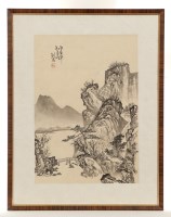 Lot 174 - THREE CHINESE PAINTINGS ON SILK AND A PAINTING...