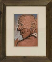 Lot 2180 - * PETER HOWSON OBE, BASHER pastel on paper,...