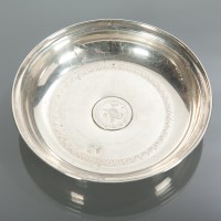 Lot 188 - OTTOMAN SILVER DISH of circular form and with...