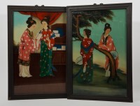 Lot 58 - PAIR OF CHINESE 19TH CENTURY PAINTINGS ON...