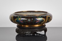 Lot 162 - CHINESE CLOISONNE BOWL of circular form...