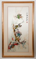 Lot 186 - 20TH CENTURY CHINESE EMBROIDERY depicting...