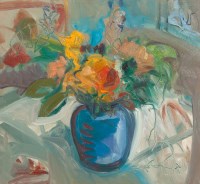 Lot 1890 - * IRENE LESLEY MAIN, MIXED BUNCH IN A BLUE...