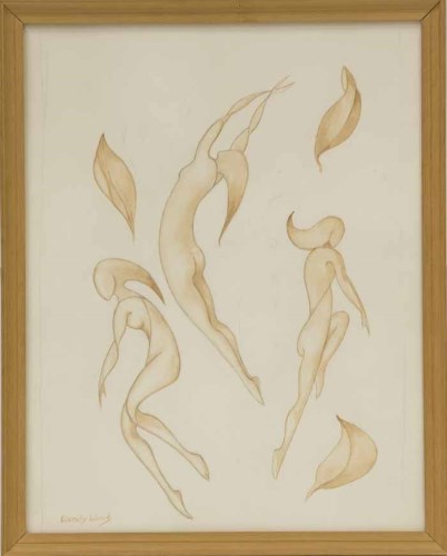 Lot 2228 - * WENDY WOOD (SCOTTISH 1892 - 1981), FALLING...