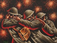 Lot 2013 - GRAHAM MCKEAN, BROTHERS IN ARMS pastel on...
