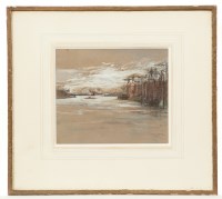 Lot 1726 - JOSEPH BURNS, THE CLYDE AT MEADOWSIDE LOOKING...