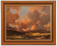 Lot 1772 - * RICHARD FORSYTH (SCOTTISH 1930 - 1997), RED...