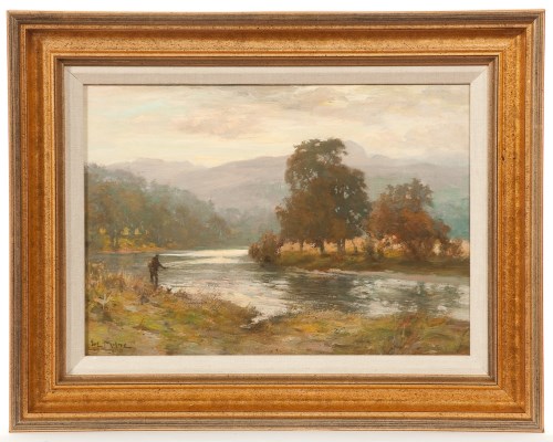 Lot 1802 - JOSEPH MILNE (SCOTTISH 1861 - 1911), FISHING...