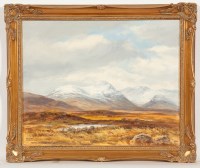 Lot 1844 - * ROBERT EGGINTON, MOOR OF RANNOCH oil on...