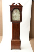 Lot 256 - VICTORIAN EIGHT DAY MAHOGANY LONGCASE CLOCK...