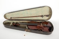 Lot 257 - EARLY 20TH CENTURY VIOLIN 14 1/4 inch two...
