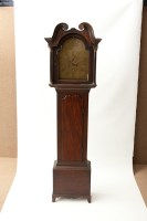 Lot 267 - GEORGE III MAHOGANY EIGHT DAY LONGCASE CLOCK...
