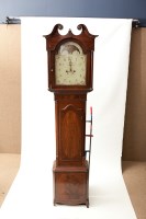Lot 269 - GEORGE III MAHOGANY EIGHT DAY LONGCASE CLOCK...