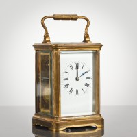 Lot 286 - 19TH CENTURY FRENCH BRASS CARRIAGE CLOCK with...