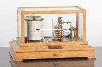 Lot 290 - 1960'S OAK BAROGRAPH makers J.Lizars, with...