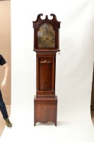 Lot 292 - GEORGE III MAHOGANY EIGHT DAY LONGCASE CLOCK...