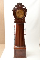 Lot 293 - WILLIAM IV MAHOHANY DRUMHEAD EIGHT DAY CLOCK...