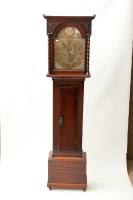 Lot 304 - GEORGE III MAHOGANY EIGHT DAY LONGCASE CLOCK...