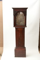 Lot 312 - GEORGE III MAHOGANY EIGHT DAY LONGCASE CLOCK...