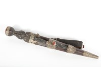 Lot 346 - 20TH CENTURY SCOTTISH DIRK with ensuite knife...