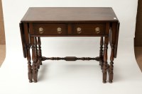 Lot 370 - 1920'S OAK DROP GATELEG DRESSING TABLE with...
