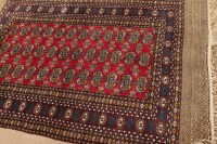 Lot 382 - BOKHARA RUG the field with three rows of guls...