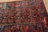 Lot 385 - BIJAR STYLE ANTIQUE RUG the indigo field with...