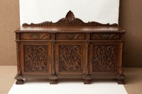 Lot 438 - 19TH CENTURY CONTINENTAL STYLE CARVED MAHOGANY...