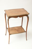 Lot 446 - LATE 19TH CENTURY FRENCH GILT BRASS MARQUETRY...