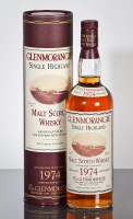 Lot 626 - GLENMORANGIE 1974 Single Highland malt Scotch...