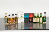 Lot 854 - ASSORTED SINGLE MALT MINIATURES (24) Macallan...