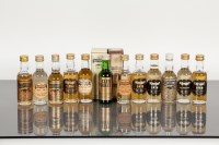 Lot 863 - 14 GLENTURRET SINGLE MALT MINIATURES Fourteen...