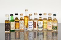 Lot 872 - 37 ASSORTED WHISKY MINIATURES Twelve assorted...