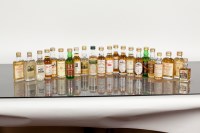 Lot 884 - 22 ASSORTED SINGLE MALT WHISKY MINIATURES 22...