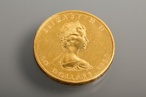 Lot 1005 - GOLD CANADIAN 50 DOLLAR COIN DATED 1980