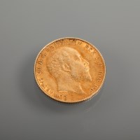 Lot 1014 - HALF SOVEREIGN DATED 1908