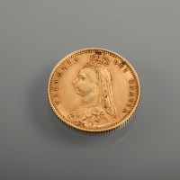 Lot 1019 - HALF SOVEREIGN DATED 1892