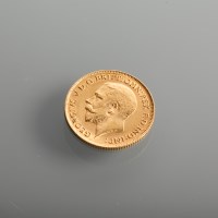 Lot 1037 - HALF SOVEREIGN DATED 1918
