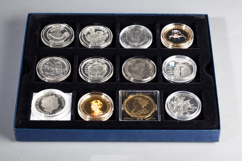 Lot 1062 - COLLECTION OF SILVER PROOF £5 COINS AND OTHERS...