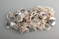 Lot 1119 - LOT OF SILVER JEWELLERY including charm...