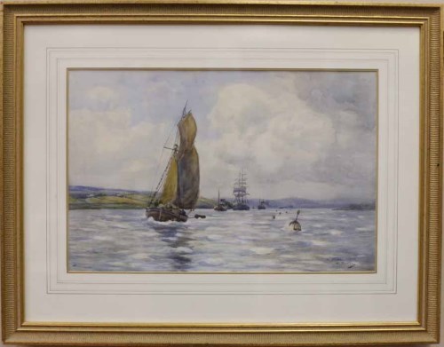 Lot 21 - DAVID MARTIN (SCOTTISH 1887 - 1935), THE CLYDE...