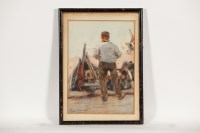 Lot 1481 - FRED MAYOR (BRITISH 1864 - 1916), LOOKING OUT...