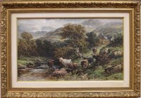 Lot 48 - WILLIAM LANGLEY (SCOTTISH 1852 - 1922), CATTLE...