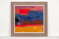 Lot 1777 - * PETER BOURNE RSW, RED ROOFING oil on board,...