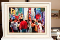 Lot 1785 - * TONY ROME, RETAIL THERAPY - NEW YORK oil on...