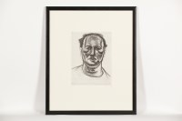 Lot 1788 - * PETER HOWSON OBE, TONY drypoimt etching,...