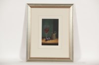 Lot 1817 - * TIMOTHY GUSTARD, A GLASS OF PORT acrylic on...