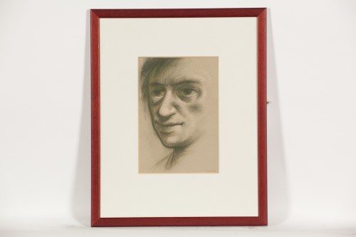 Lot 1856 - * PETER HOWSON OBE, PORTRAIT OF A MALE HEAD...