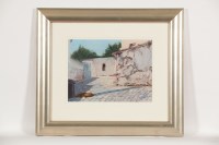Lot 1907 - ALICK GRAY, LAZY DAYS ON THE ALGARVE pastel on...